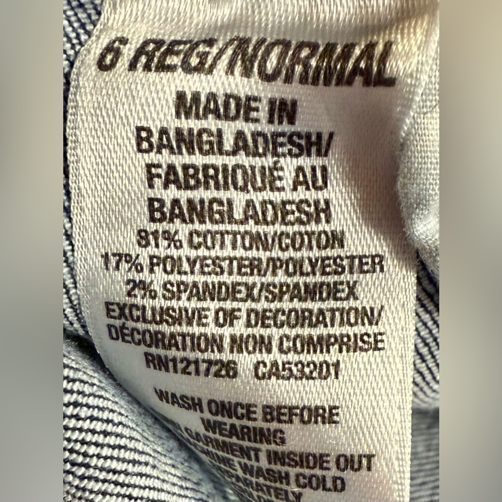 Aeropostale Size 6 Reg Skinny Jeggings Dark Wash Distressed Stretch - Picture 11 of 15